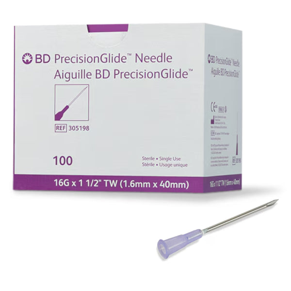 Needle 16G x1 1/2'' - 100 units per box