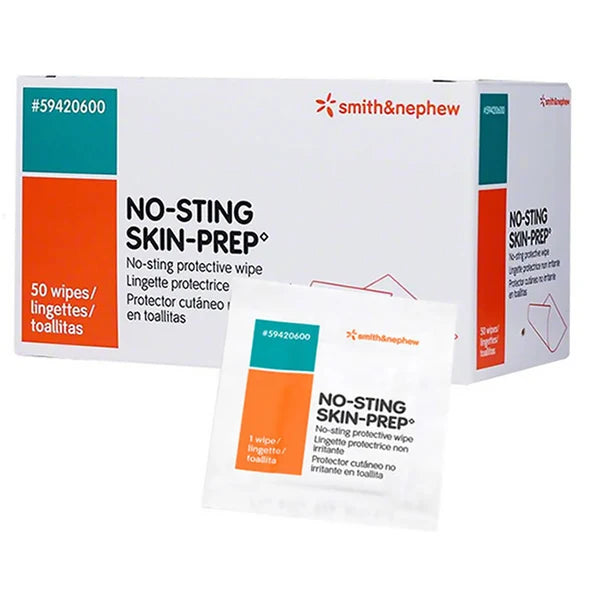 No-Sting Wipes - 50 units per box