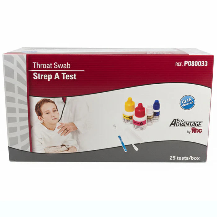 Strep A Test Strips, 1-10mL Reagent A, 1-10mL Reagent B - 10 units per case