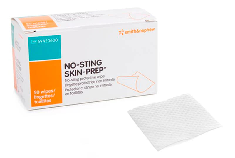 No-Sting Wipes - 50 units per box