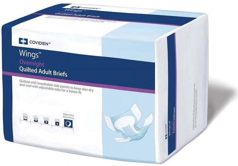 Wings Adult Briefs, X-Large, 59"-64" - 4 bags per box