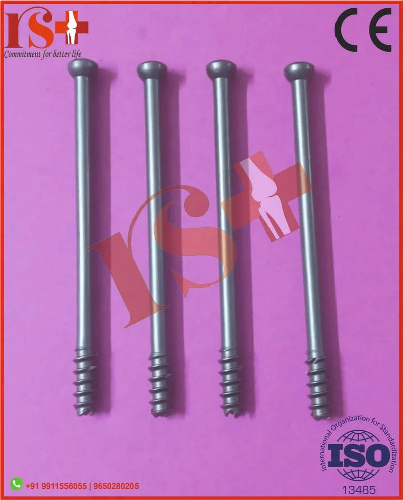 DePuy Synthes 4.0MM TITANIUM CANCELLOUS BONE SCREW, PARTIALLY THREADED 45MM – 1 ea