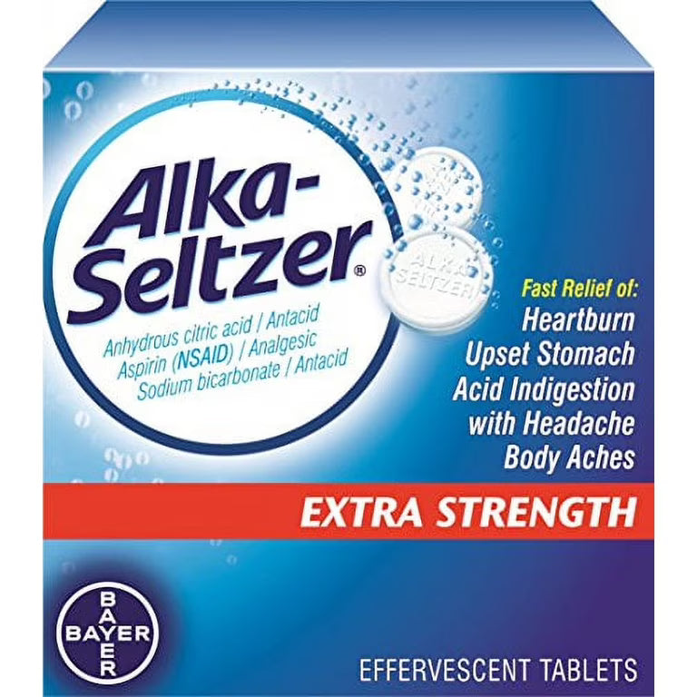 Alka-Seltzer Extra Strength 24 CT Heartburn - Master case of 30 retail packs