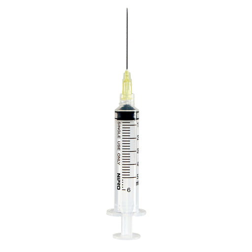 McKesson Standard Hypodermic Syringe with Needle Nipro 5 m – 100/Box