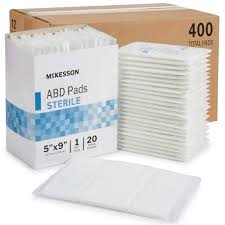 Medline A PADS STERILE 5" X 9" (25EA/BX) – 25/Box