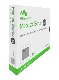 Molnlycke Mepilex Border Ag Antimicrobial Bordere – 5/Box