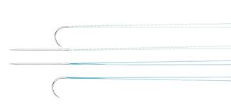 Teleflex INCORPORATED WHITE BLUE UHMWPE CO-BRAID SIZE 2 LOOPED 20" GR51 NEEDLE – 1 ea