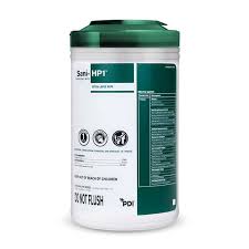 Germicidal Disposable Wipe, X-Large, 7½" x 15" - 6 canister per box
