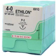 McKesson SUTURE, 4-0 NYLON 18" P-13 – 12/Box