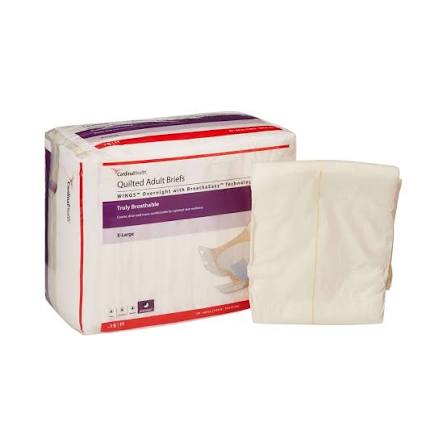 Wings Adult Briefs, X-Large, 59"-64" - 4 bags per box
