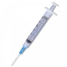 McKesson Syringe with Hypodermic Needle 3 mL 23G 1" Detacha – 100/Box