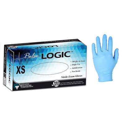 Blue Nitrile Exam Gloves XS Box x300 Ref. IHC 173050 - Innovative Healthcare