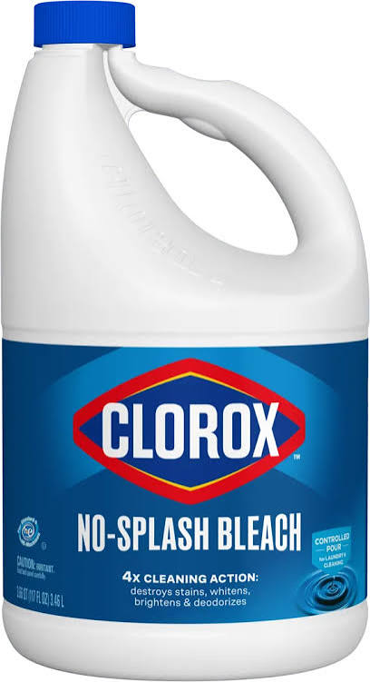 Clorox Splash-Less Disinfecting Bleach Regular 40 oz Ref. HCH 32417 Caja x6 - Clorox
