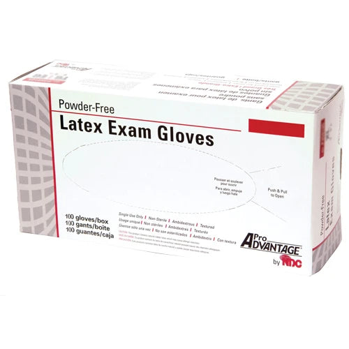 Powder-Free Latex Examination Gloves Small Box x100 Ref. P359102 - Pro Advantage