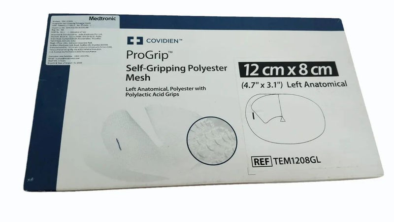 Covidien PROGRIP RECTANGLE POLYESTER SELF-FIXATING MESH W/ POLYACTIC ACID GRIP 15 X 15CM – 1 ea